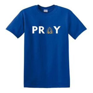 PRAY 2.0 Round Neck T-shirt -Blue
