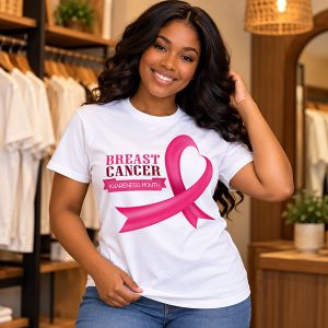 Pink Ribbon Breast Cancer Awareness T-Shirt